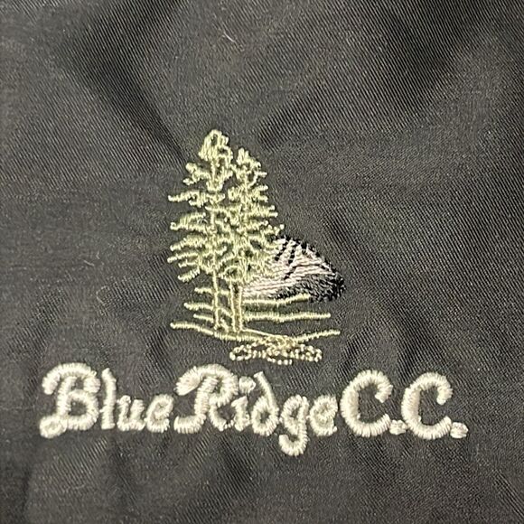 Nike Golf Black Wind Resistant Pullover Layering Blue Ridge C.C. PA Vest- Large - Picture 13 of 13